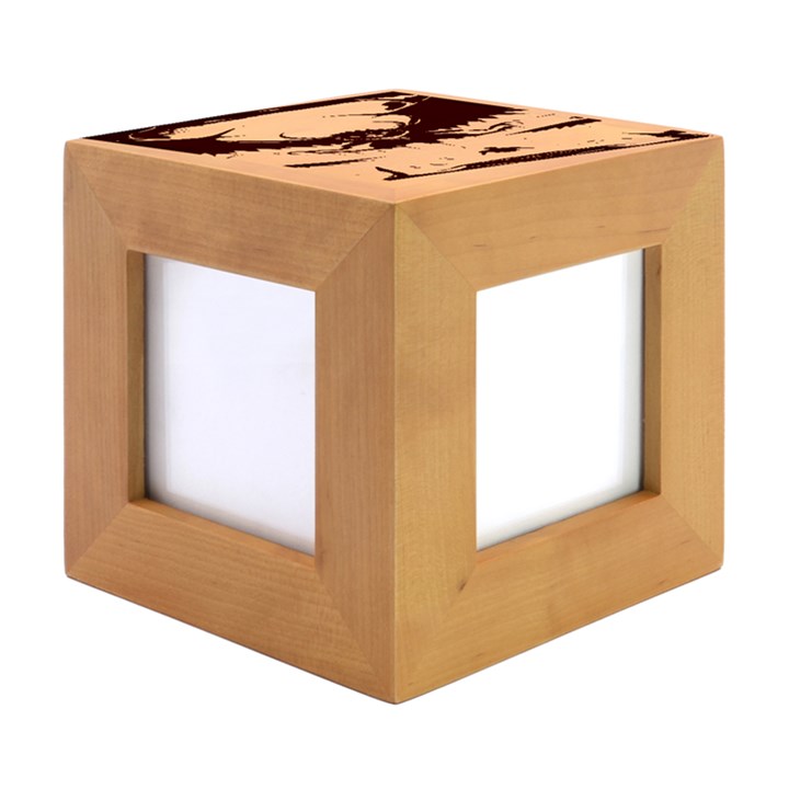 Halloween Goodie Wood Photo Frame Cube