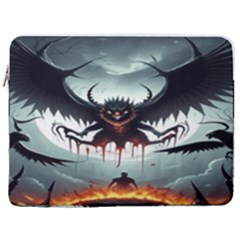 Halloween Goodie 17  Vertical Laptop Sleeve Case With Pocket