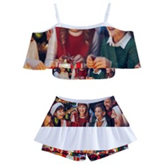 The Christmas Collection Kids  Off Shoulder Skirt Bikini