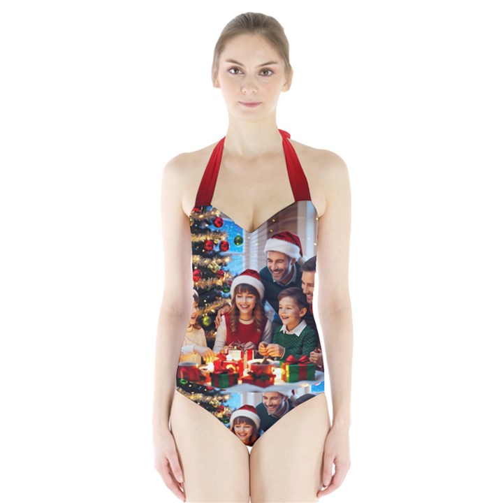 The Christmas Collection Halter Swimsuit