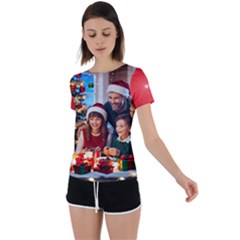 The Christmas Collection Back Circle Cutout Sports T-shirt