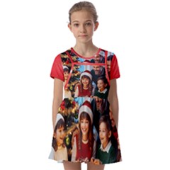 The Christmas Collection Kids  Short Sleeve Pinafore Style Dress by favoritechios