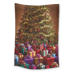 Merry Christmas Large Tapestry