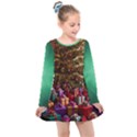 Merry christmas Kids  Long Sleeve Dress View1