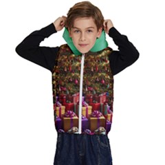 Merry Christmas Kids  Stylish Hooded Puffer Vest by favoritechios