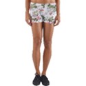 Floral Elements Peony Chinese Rose Yoga Shorts View1