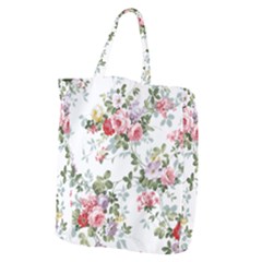 Floral Elements Peony Chinese Rose Giant Grocery Tote