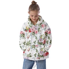 Floral Elements Peony Chinese Rose Kids  Oversized Hoodie