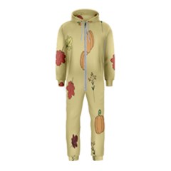 Halloween Fall Pattern Hooded Jumpsuit (kids)