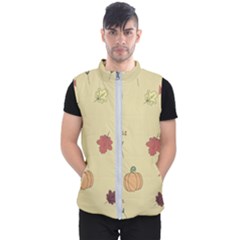 Halloween Fall Pattern Men s Puffer Vest