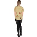 Halloween Fall Pattern Women s V-Neck Scrub Top View4