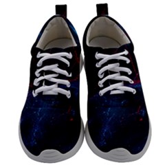 Abstract Feathers Mens Athletic Shoes