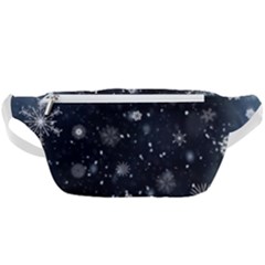 Snowflakes Snow Snowfall Snowing Waist Bag 