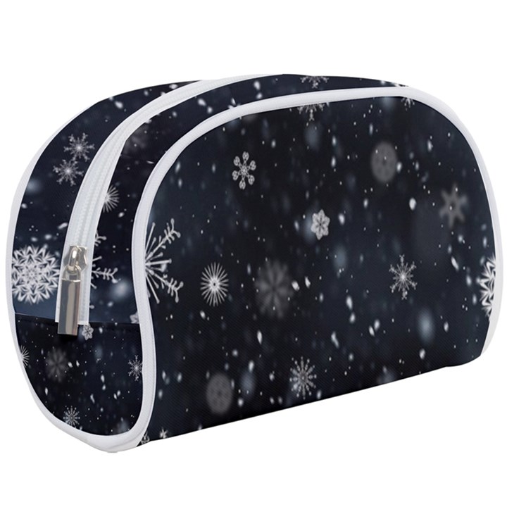 Snowflakes Snow Snowfall Snowing Make Up Case (Large)