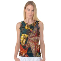 Stars Lanterns Lighting Women s Basketball Tank Top