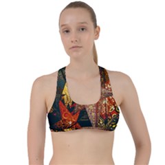 Stars Lanterns Lighting Criss Cross Racerback Sports Bra