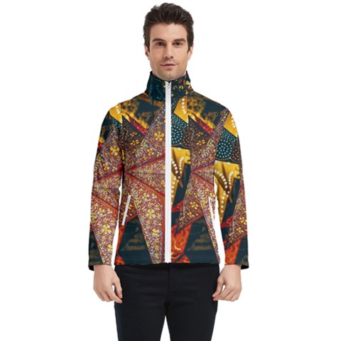 Stars Lanterns Lighting Men s Bomber Jacket by Apenda