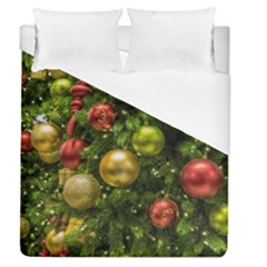 Christmas Tree Ornament Deco Duvet Cover (queen Size) by Apenda