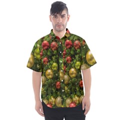 Christmas Tree Ornament Deco Men s Short Sleeve Shirt