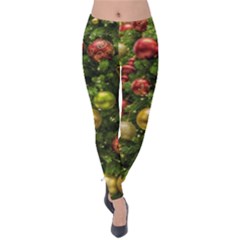 Christmas Tree Ornament Deco Velvet Leggings