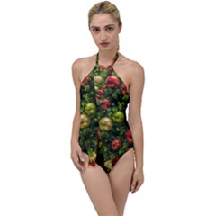 Christmas Tree Ornament Deco Go With The Flow One Piece Swimsuit by Apenda