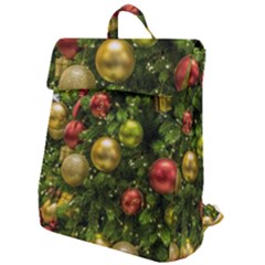 Christmas Tree Ornament Deco Flap Top Backpack