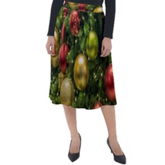 Christmas Tree Ornament Deco Classic Velour Midi Skirt 