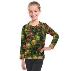 Christmas Tree Ornament Deco Kids  Long Mesh T-shirt