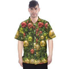 Christmas Tree Ornament Deco Men s Hawaii Shirt