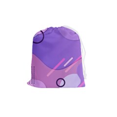 Colorful Labstract Wallpaper Theme Drawstring Pouch (medium)