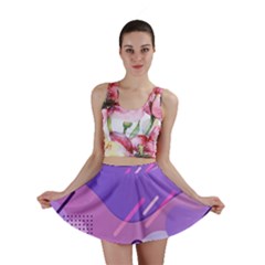 Colorful Labstract Wallpaper Theme Mini Skirt