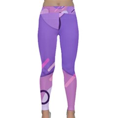 Colorful Labstract Wallpaper Theme Classic Yoga Leggings