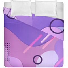 Colorful Labstract Wallpaper Theme Duvet Cover Double Side (king Size)