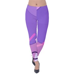 Colorful Labstract Wallpaper Theme Velvet Leggings