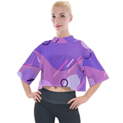 Colorful Labstract Wallpaper Theme Mock Neck T-shirt by Apen