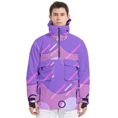 Colorful Labstract Wallpaper Theme Men s Pullover Zip Ski And Snowboard Waterproof Breathable Jacket by Apen