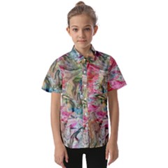 Flow Kids  Short Sleeve Shirt by kaleidomarblingart