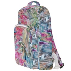 Flow Double Compartment Backpack by kaleidomarblingart