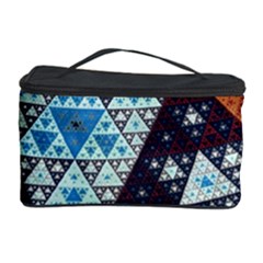 Fractal Triangle Geometric Abstract Pattern Cosmetic Storage Case