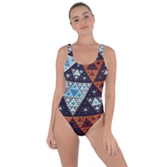 Fractal Triangle Geometric Abstract Pattern Bring Sexy Back Swimsuit