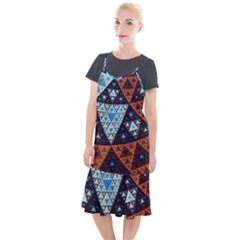 Fractal Triangle Geometric Abstract Pattern Camis Fishtail Dress