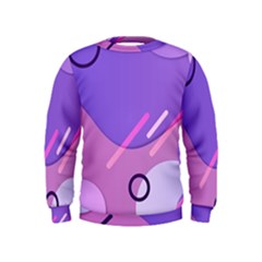 Colorful Labstract Wallpaper Theme Kids  Sweatshirt