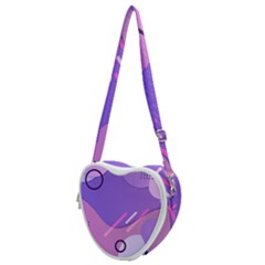 Colorful Labstract Wallpaper Theme Heart Shoulder Bag