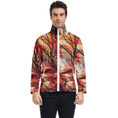 Forest Path Red Nature Men s Bomber Jacket