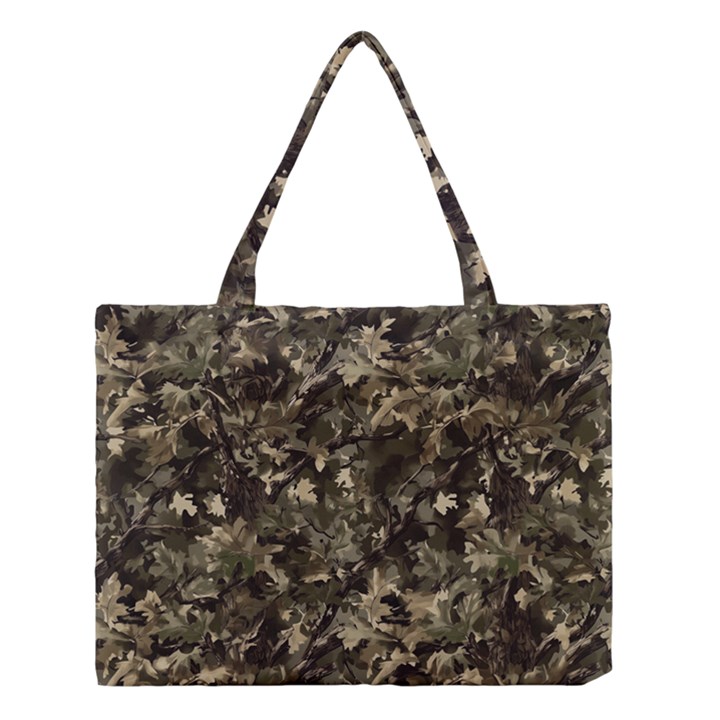 Camouflage Army Survival Uniform Medium Tote Bag