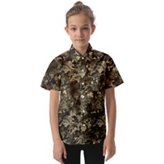 Camouflage Army Survival Uniform Kids  Short Sleeve Shirt