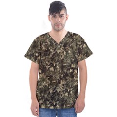 Camouflage Army Survival Uniform Men s V-neck Scrub Top