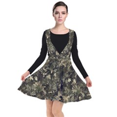 Camouflage Army Survival Uniform Plunge Pinafore Dress by Posterlux