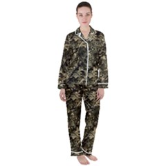 Camouflage Army Survival Uniform Women s Long Sleeve Satin Pajamas Set	