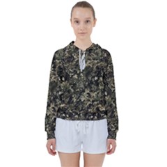 Camouflage Army Survival Uniform Women s Tie Up Sweat